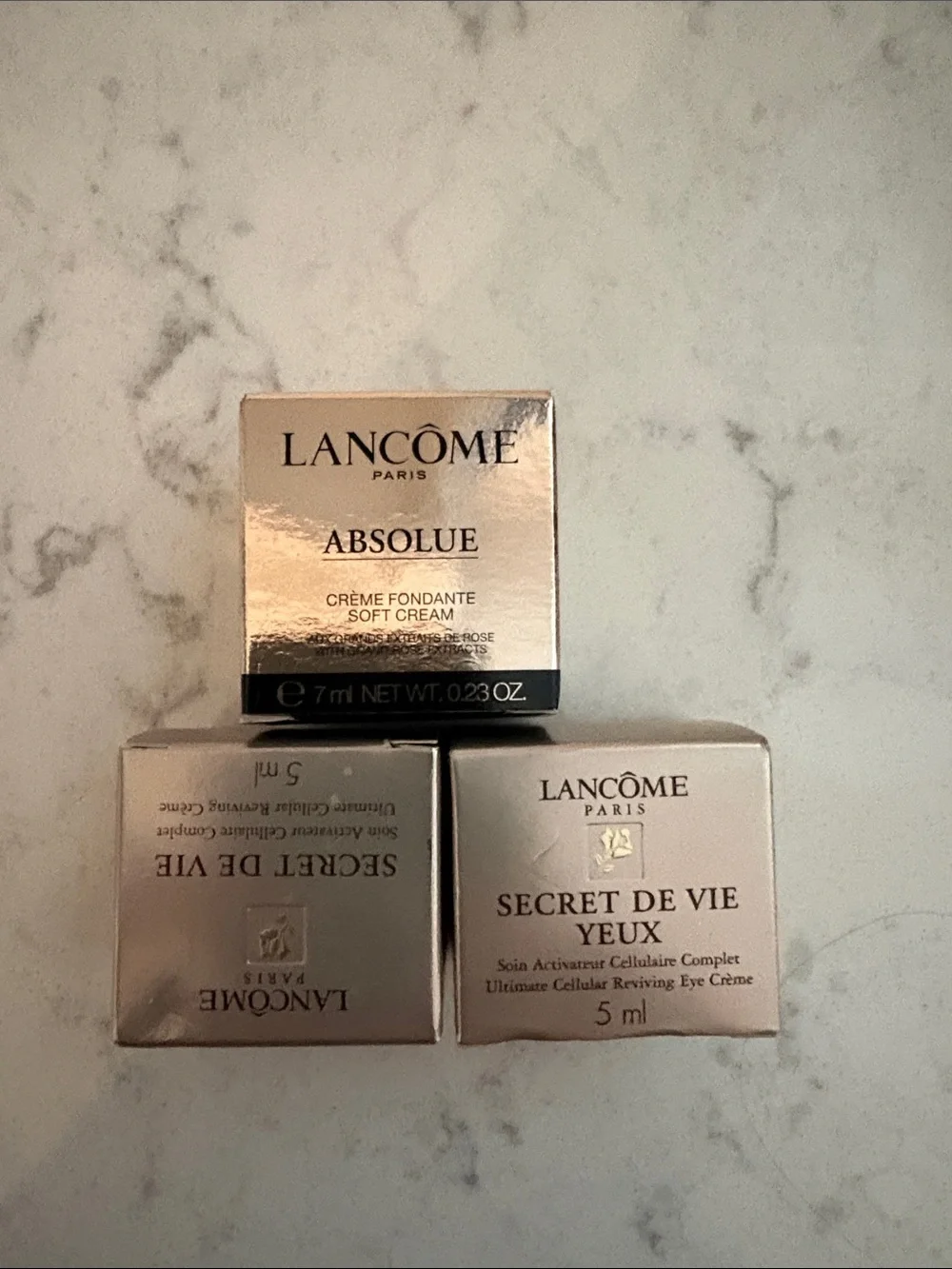 Lancome Absolue Soft Cream, Secret de vie and Secret de vie yeux - All new!!